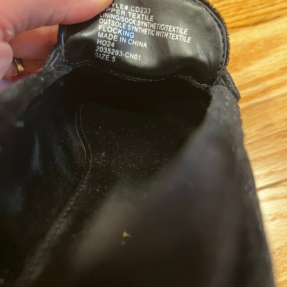 J.Crew Velvet Black Loafers Holiday Christmas Classic Quiet Luxury Preppy Size 5 - Picture 6 of 7